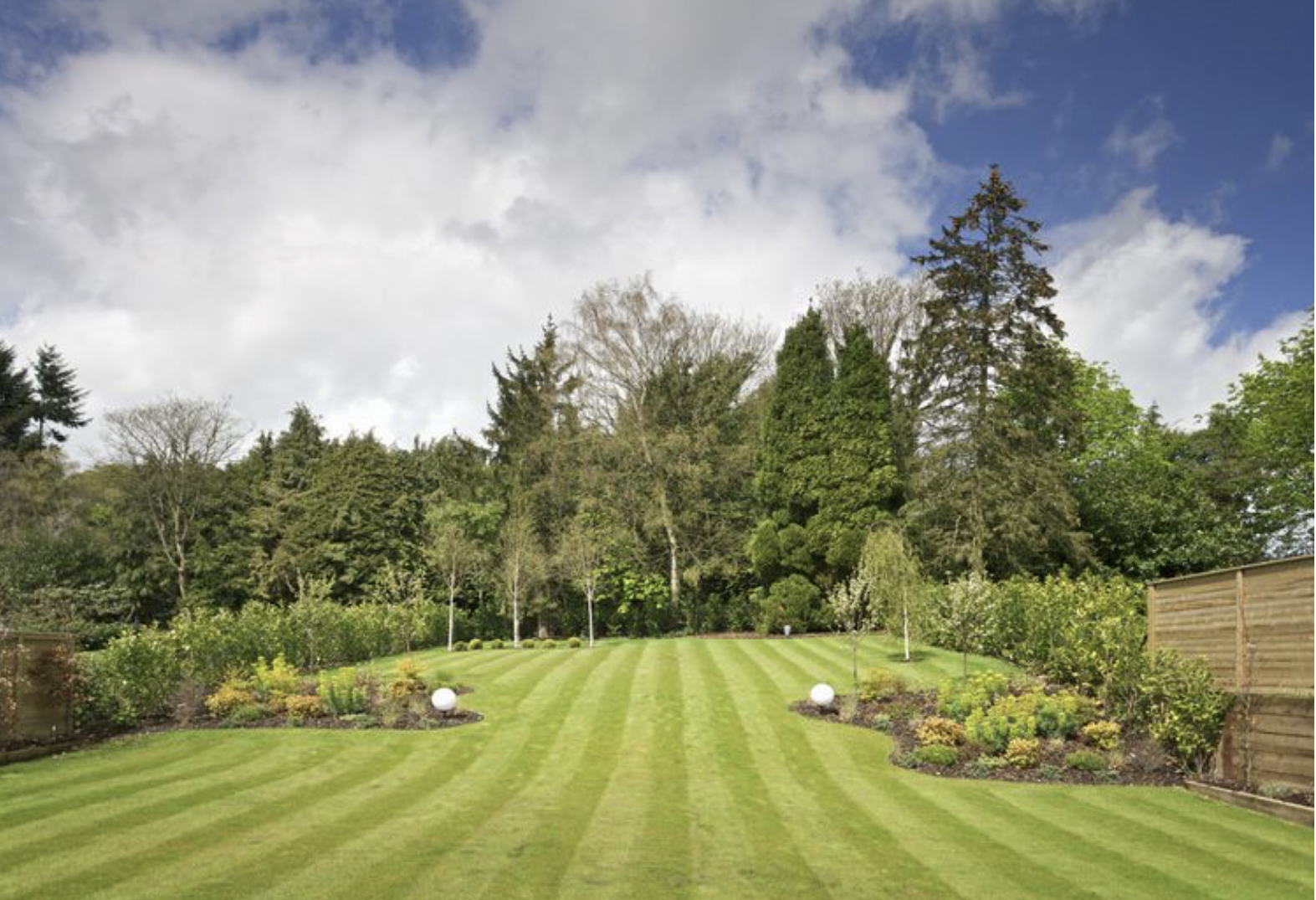 Beautifully landscaped front yard