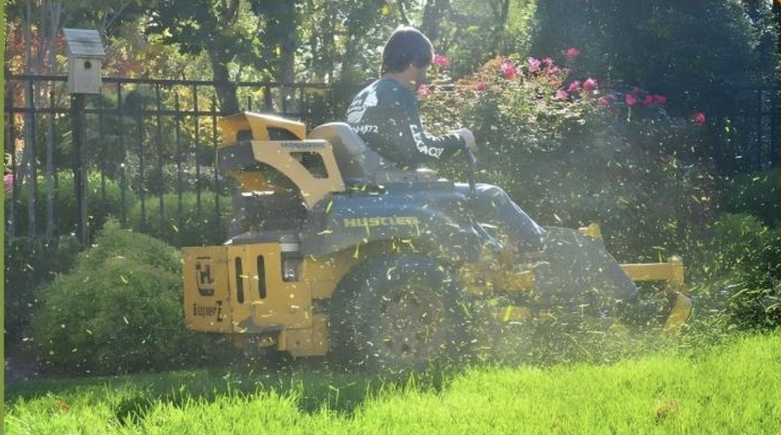 Professional lawn mowing